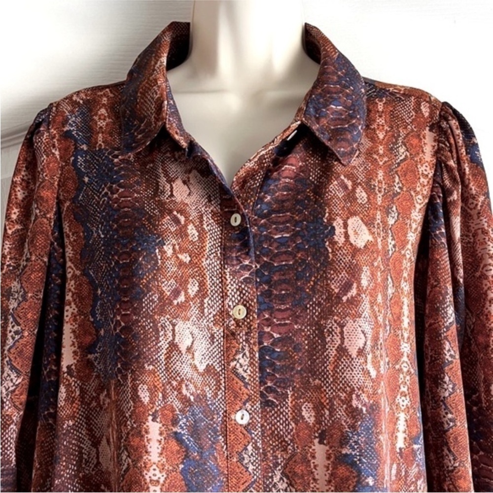 Nanette Lepore Animal Print Blouse - Picture 3 of 8